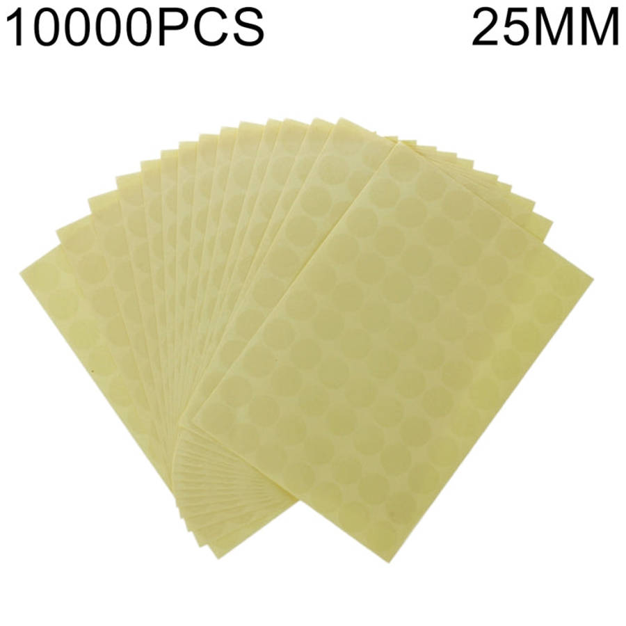 10000 PCS Transparent Round Shape Self-adhesive Sealing Sticker, Diameter: 25mm, Diameter: 25mm