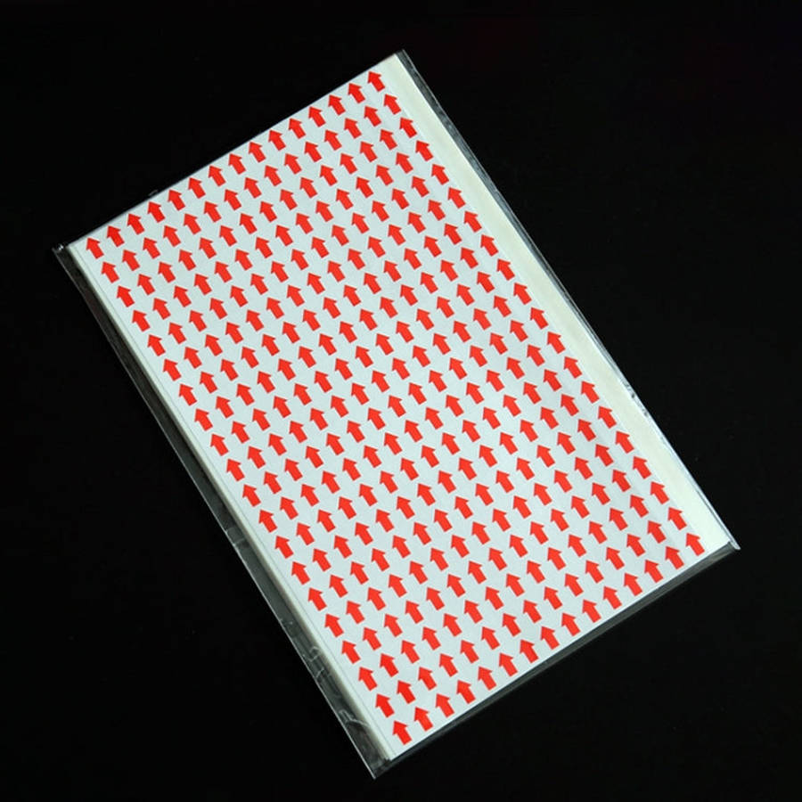 20 PCS Rectangle Shape Self-adhesive Arrow Rework Sticker Rework Label, Rectangle Shape