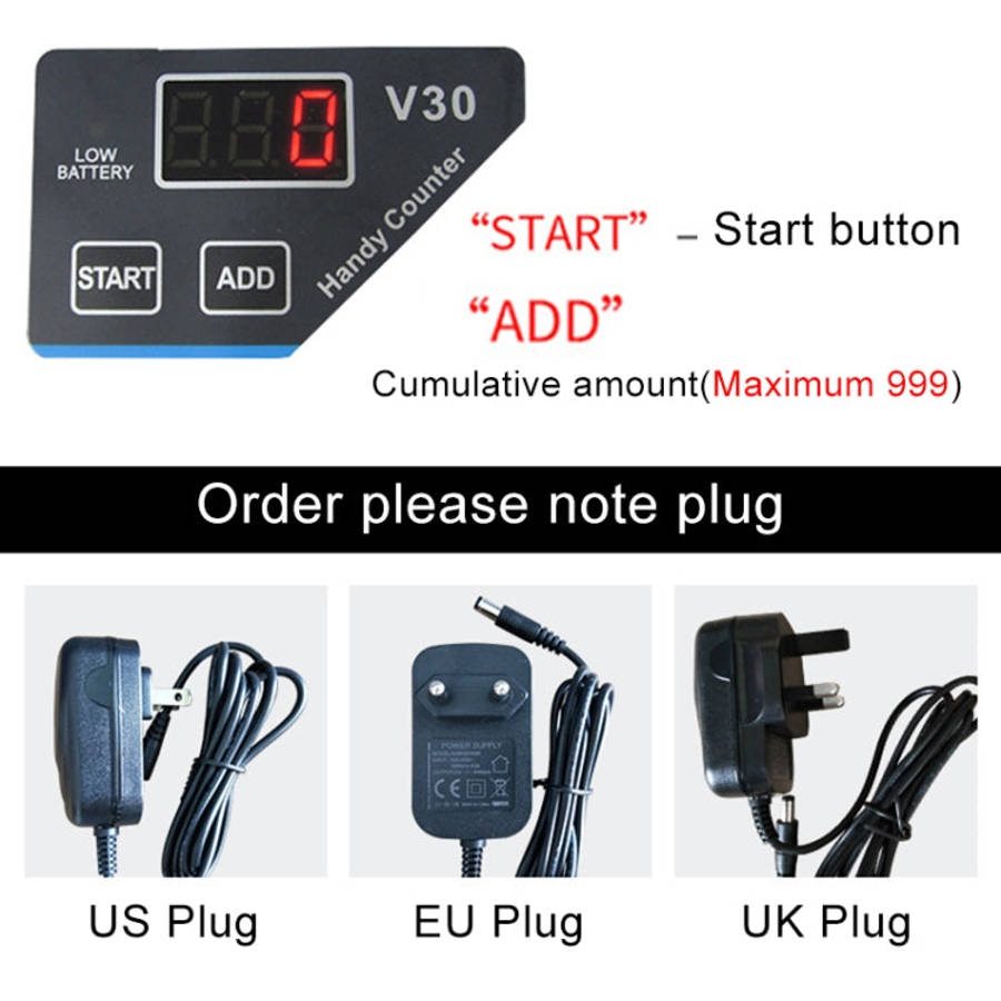V30 Mini Portable Multi Paper Currency Counting Money Counter, UK Plug, UK Plug