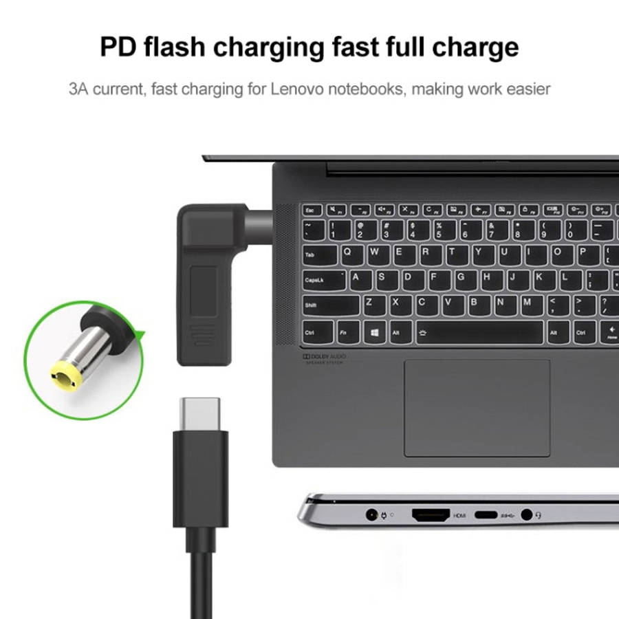 USB-C / Type-C Female to 5.5 x 2.5mm Male Plug Elbow Adapter Connector, 5.5 x 2.5mm Elbow