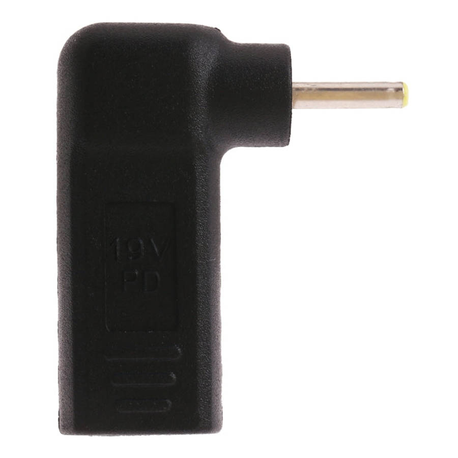 2.5 x 0.7mm Male to USB-C / Type-C Female Plug Elbow Adapter Connector, 2.5 x 0.7mm Elbow