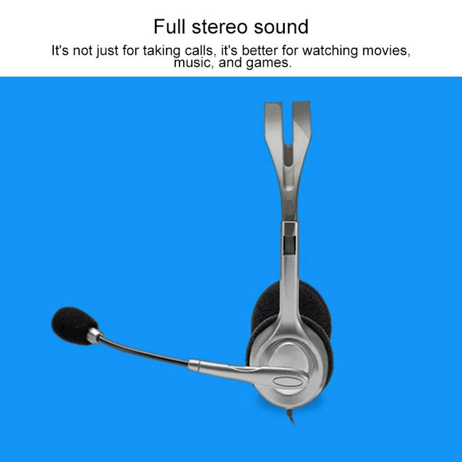 Logitech H110 Dual 3.5mm Audio Plugs Stereo Headset, H110