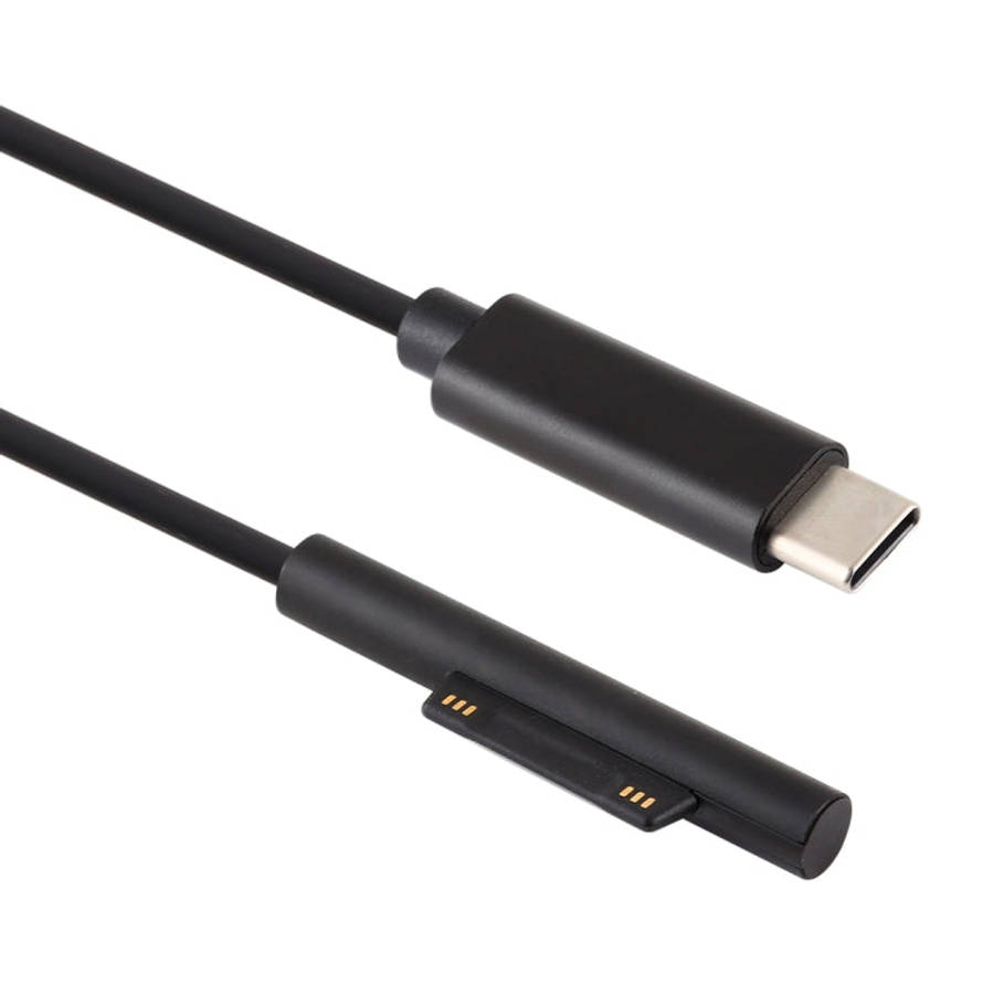 USB-C / Type-C to 6 Pin Magnetic Male Laptop Power Charging Cable for Microsoft Surface Pro 7 / 6...