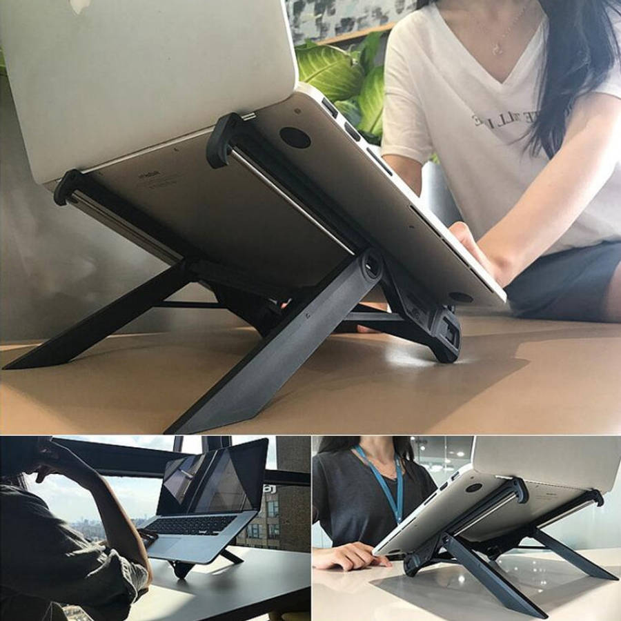 NEXSTAND Laptop Height Extender Holder Stand Folding Portable Computer Heat Dissipation Bracket, ...