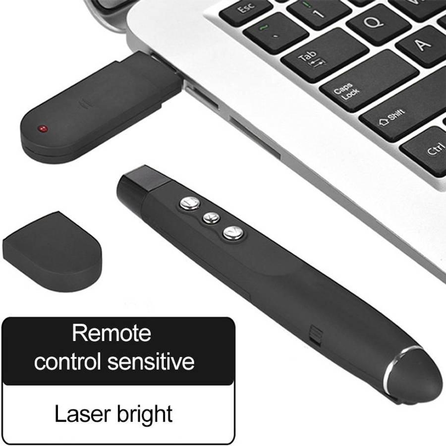 2.4GHz Wireless Laser PowerPoint Page Turning Pen Multimedia Wireless Presentation Projection Pen...