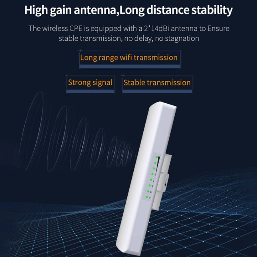 COMFAST CF-E312A Qualcomm AR9344 5.8GHz 300Mbps/s Outdoor ABS Wireless Network Bridge with POE Ad...