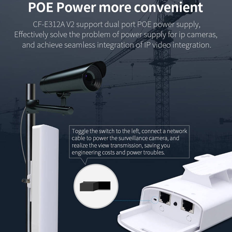 COMFAST CF-E312A Qualcomm AR9344 5.8GHz 300Mbps/s Outdoor ABS Wireless Network Bridge with POE Ad...