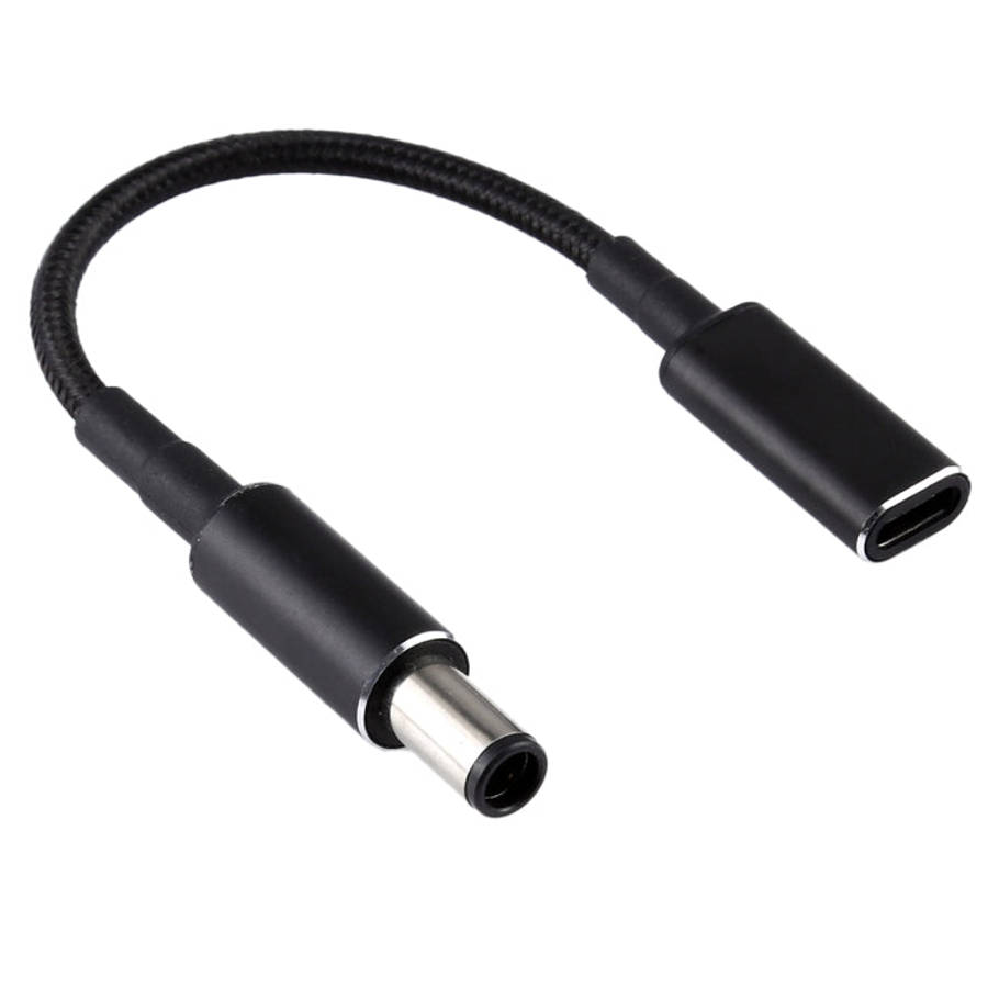 PD 100W 18.5-20V 7.4 x 0.6mm to USB-C / Type-C Adapter Nylon Braid Cable for HP, 7.4 x 0.6mm