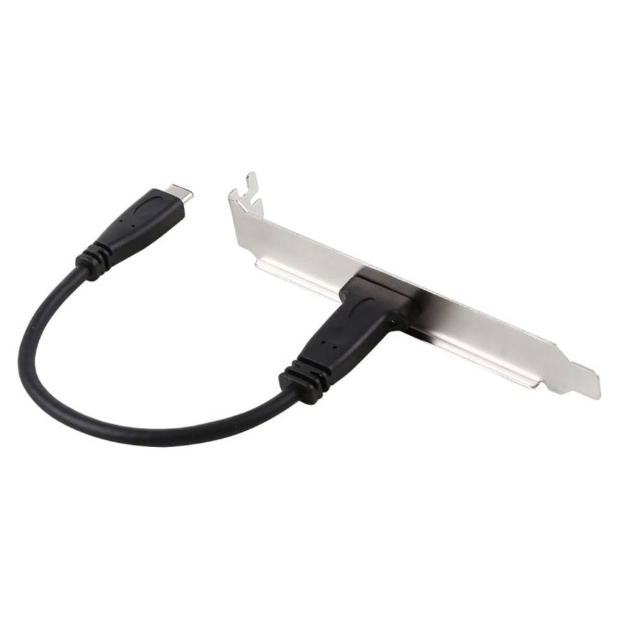 20cm Panel Bracket Header USB-C / Type-C Female to Male Extension Wire Connector Cord Cable, 20cm...