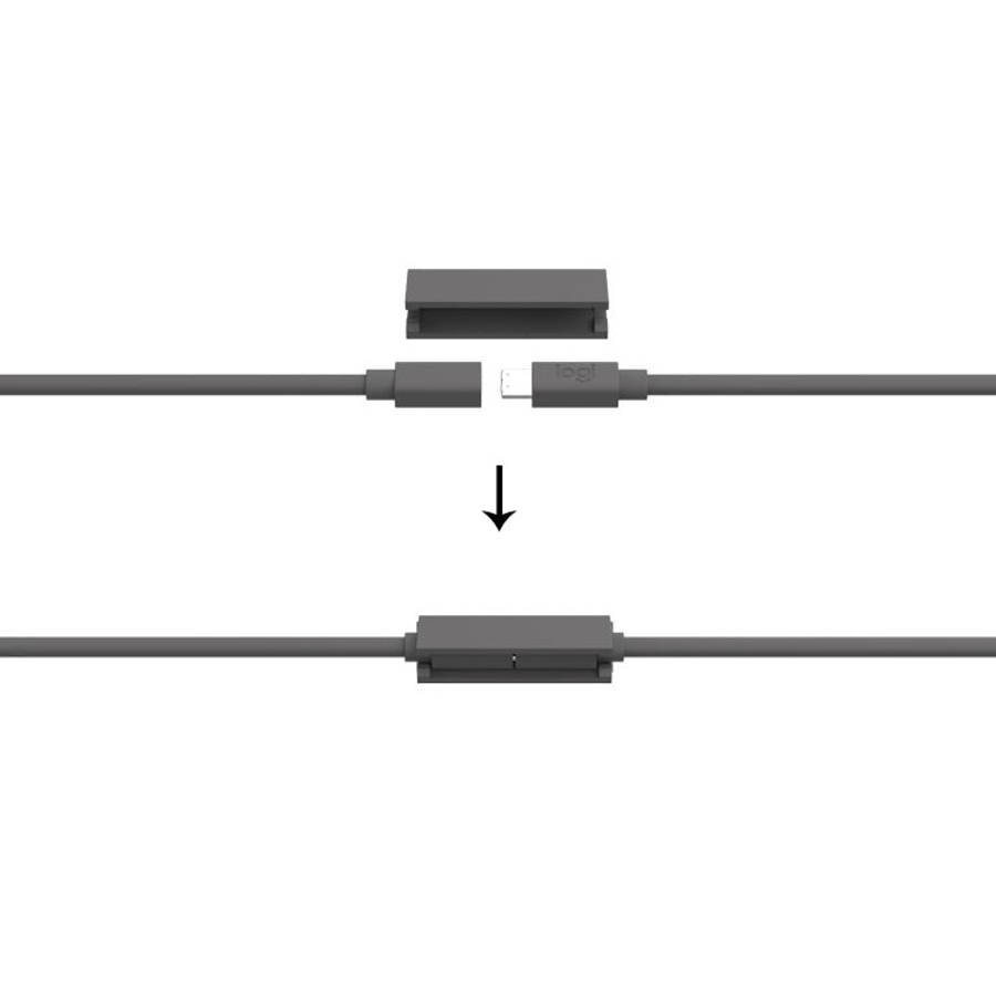 Logitech CC4000E Extension Microphone Extension Cable, Cable Length: 10m