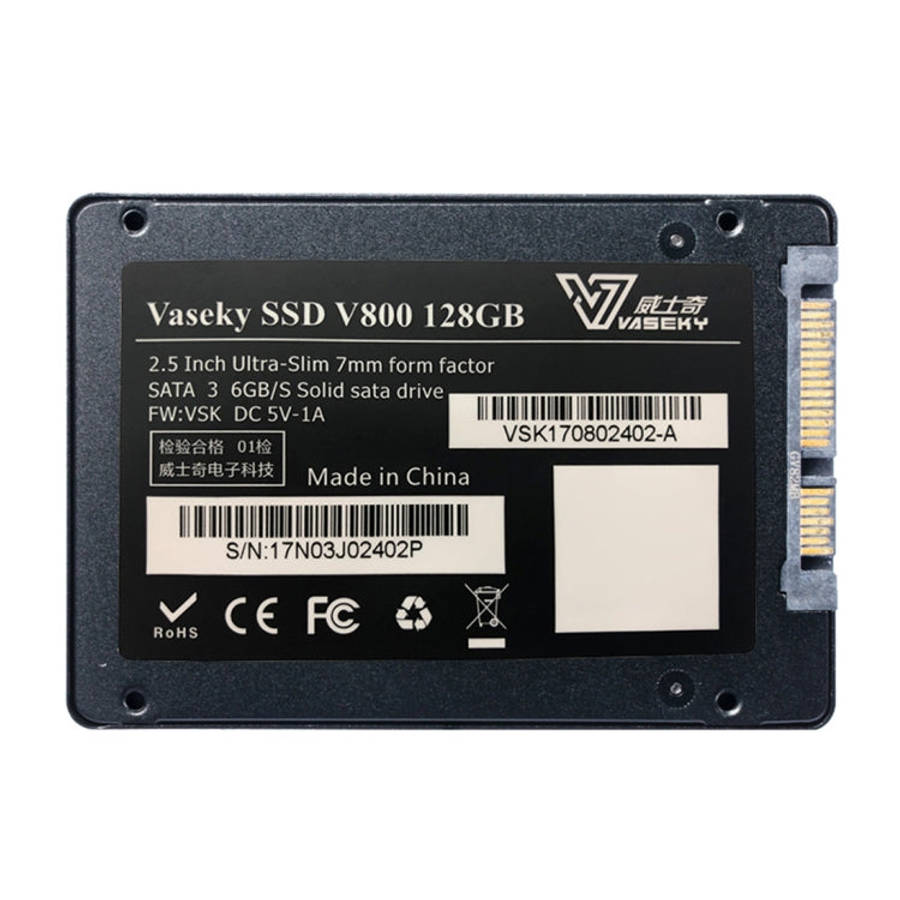 Vaseky V800 128GB 2.5 inch SATA3 6GB/s Ultra-Slim 7mm Solid State Drive SSD Hard Disk Drive for D...