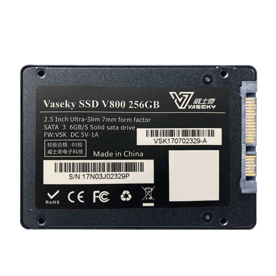 Vaseky V800 256GB 2.5 inch SATA3 6GB/s Ultra-Slim 7mm Solid State Drive SSD Hard Disk Drive for D...