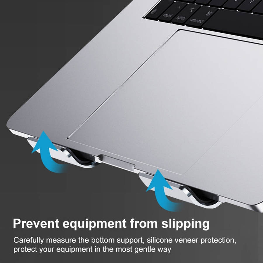 HZ13 Foldable Multi-angle Aluminum Alloy Laptop Fan Cooling Bracket, HZ13
