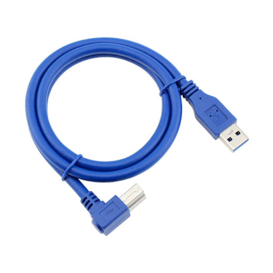 USB 3.0 A Male to Right 90 Degrees Angle USB 3.0 Type-B Male High Speed Printer Cable, Cable Leng...