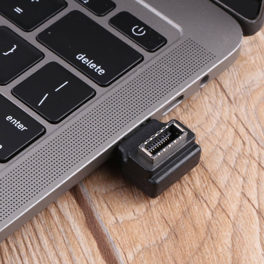 Type-E Female to Male 90 Degrees Elbow Computer Host Adapter, Type-E Female to Male