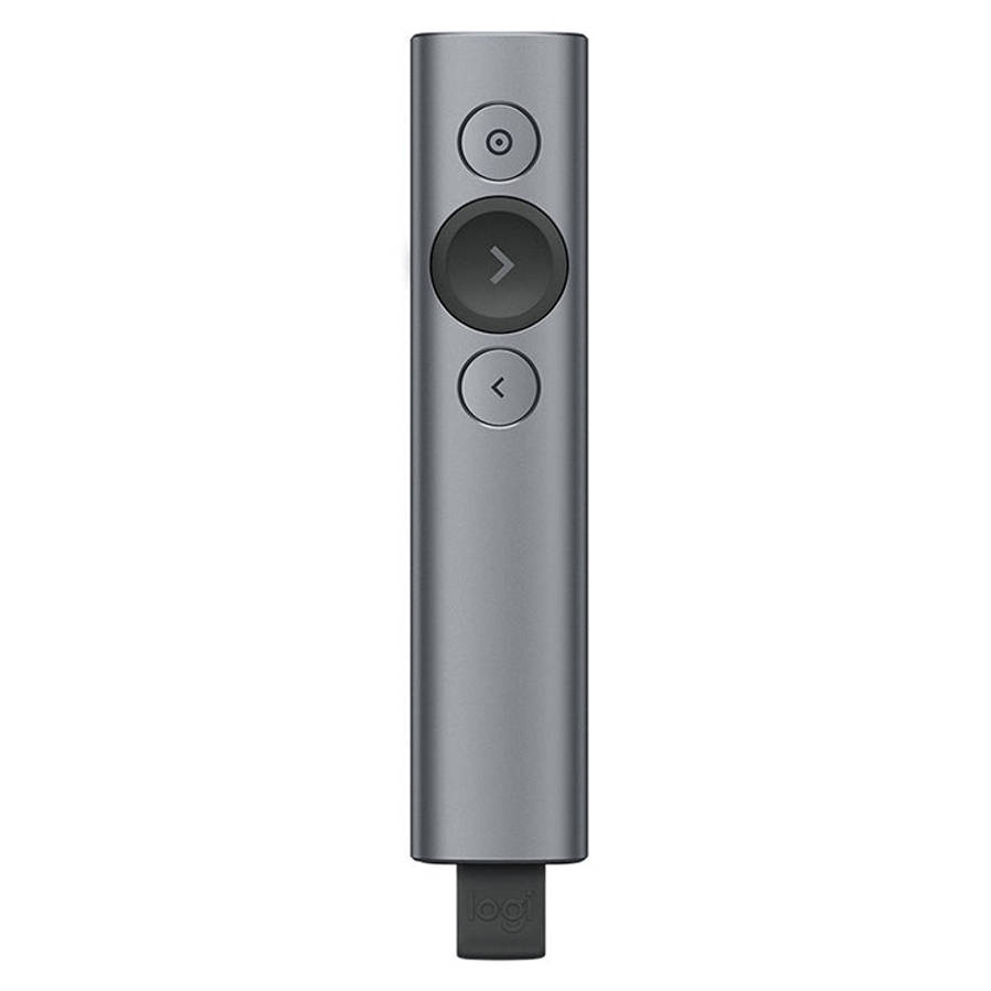 Logitech Spotlight 2.4Ghz USB Wireless Presenter PPT Remote Control Flip Pen, Spotlight (Grey), S...