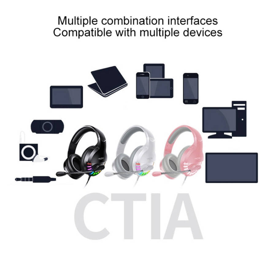 YINDIAO Q2 Head-mounted Wired Gaming Headset with Microphone, Version: Single USB Sound Card, Q2 ...