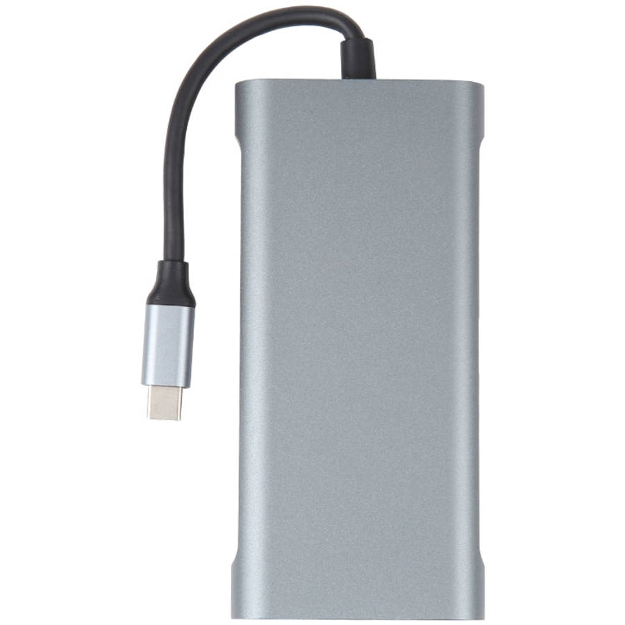 11 in 1 USB-C / Type-C to USB Docking Station HUB Adapter(100M Network Port), 100M Network Port