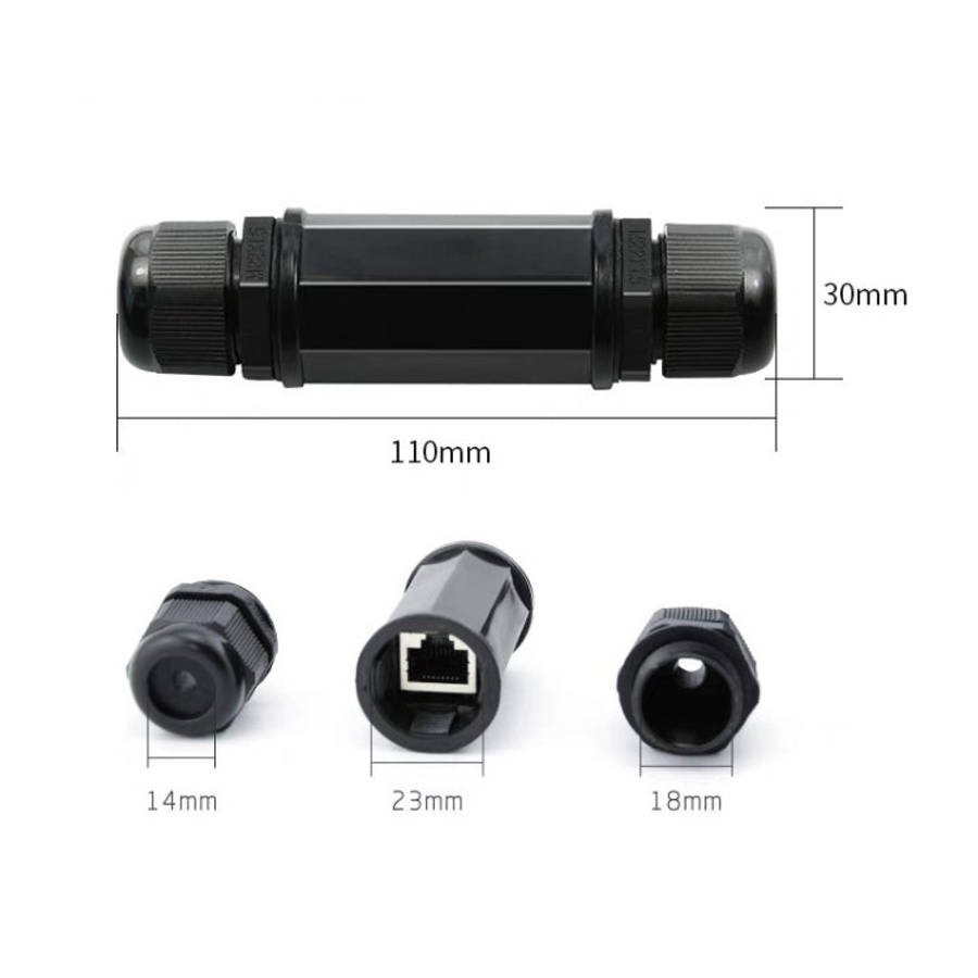 RJ45 Waterproof Connector Double Head Lan Coupler Adapter, RJ45 Waterproof Coupler