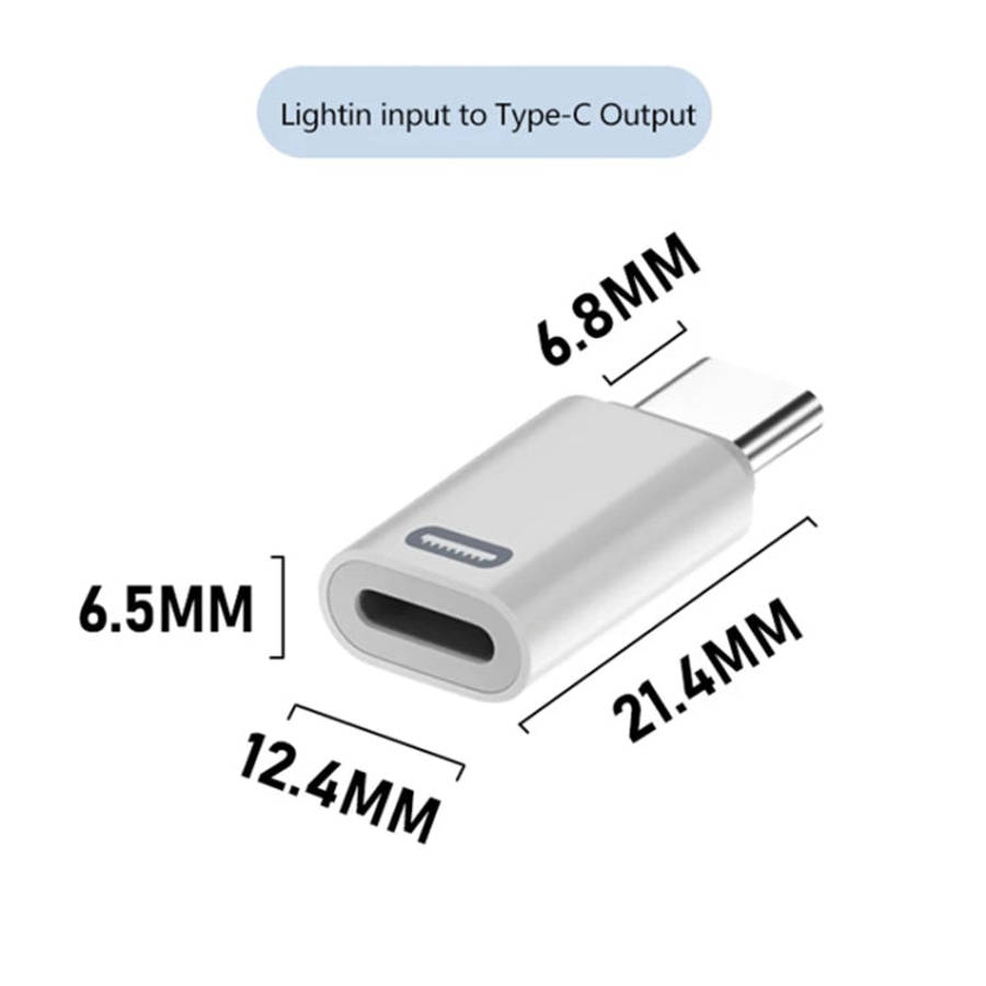 8 Pin Female to USB-C / Type-C Male Adapter Gen3, Supports PD Fast Charging, Gen3