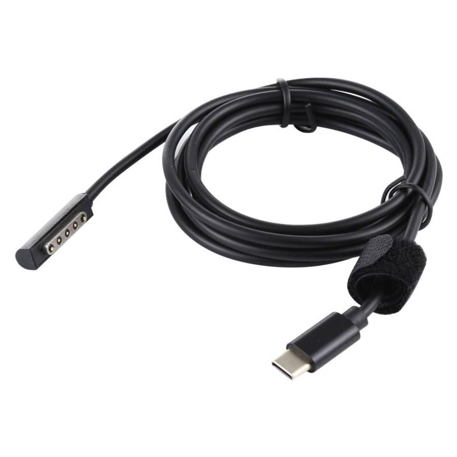 USB-C / Type-C Power Supply PD 65W Fast Charging Cable for Microsoft Surface Pro 2, Cable Length:...