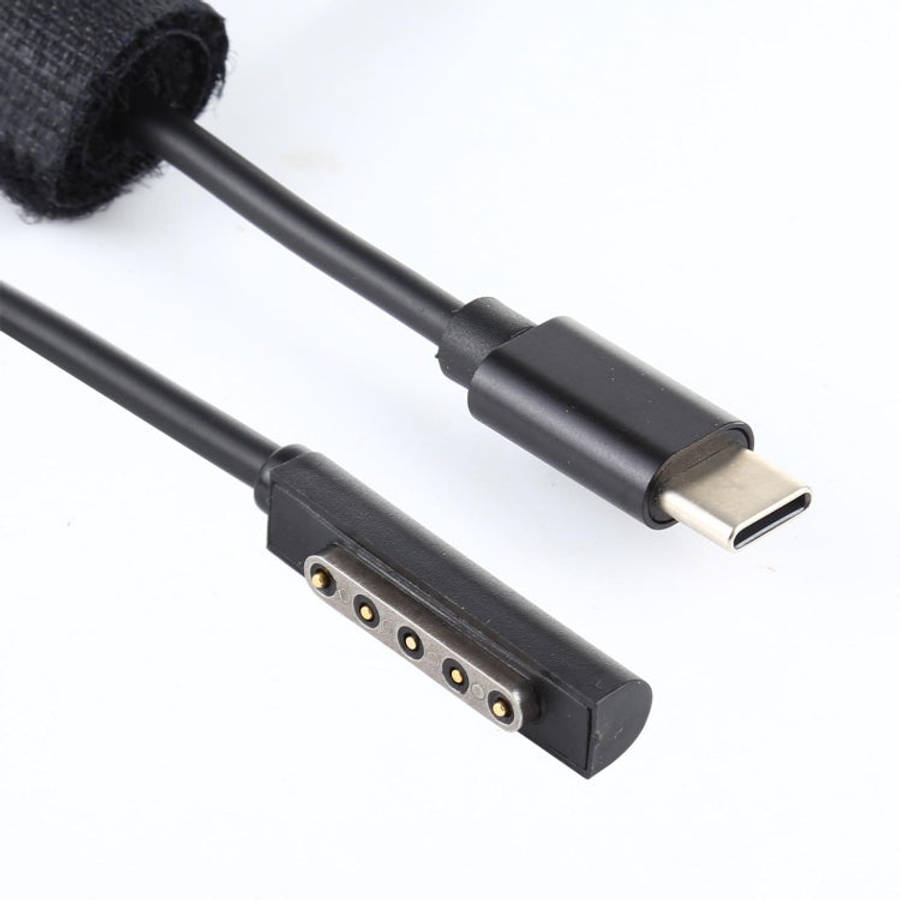 USB-C / Type-C Power Supply PD 65W Fast Charging Cable for Microsoft Surface Pro 2, Cable Length:...