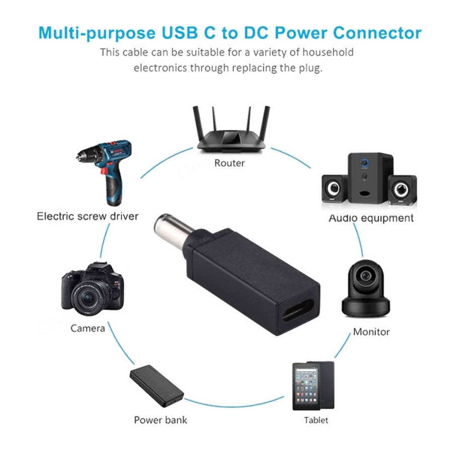 PD 19V 6.0x0.6mm Male Adapter Connector, 6.0x0.6mm