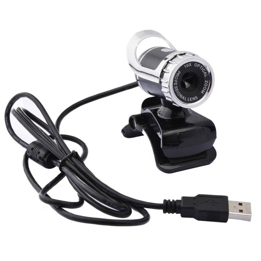 A859 480 Pixels HD 360 Degree WebCam USB 2.0 PC Camera with Sound Absorption Microphone for Compu...