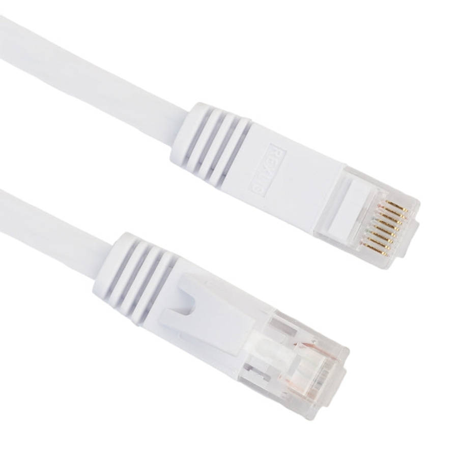 15m CAT6 Ultra-thin Flat Ethernet Network LAN Cable, Patch Lead RJ45, Length: 15m