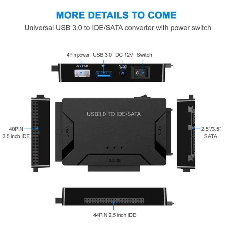 USB 3.0 to SATA / IDE Hard Disk Drive Converter Adapter Cable for 2.5 inch / 3.5 inch SATA IDE HD...