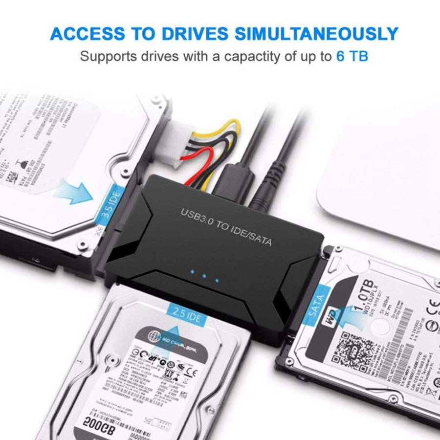USB 3.0 to SATA / IDE Hard Disk Drive Converter Adapter Cable for 2.5 inch / 3.5 inch SATA IDE HD...
