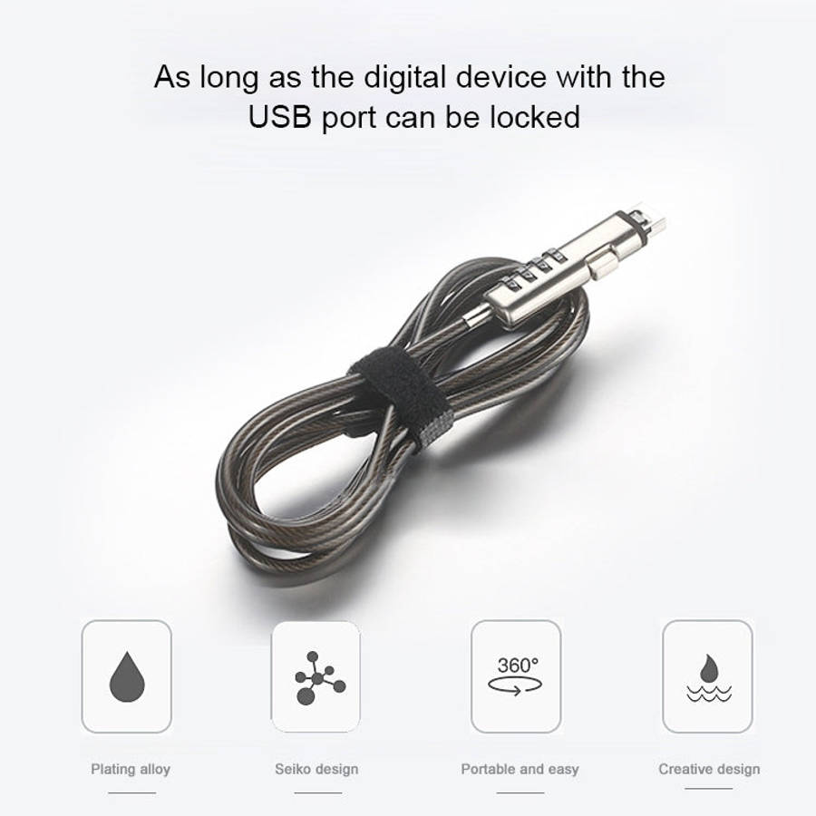 Universal USB Interface Laptop Security Lock, USB Interface