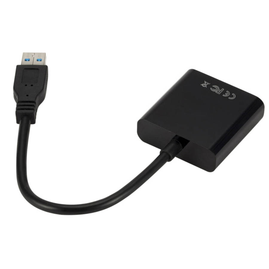 External Graphics Card Converter Cable USB3.0 to VGA, Resolution: 1080P, 1080P (Black), 1080P (Bl...