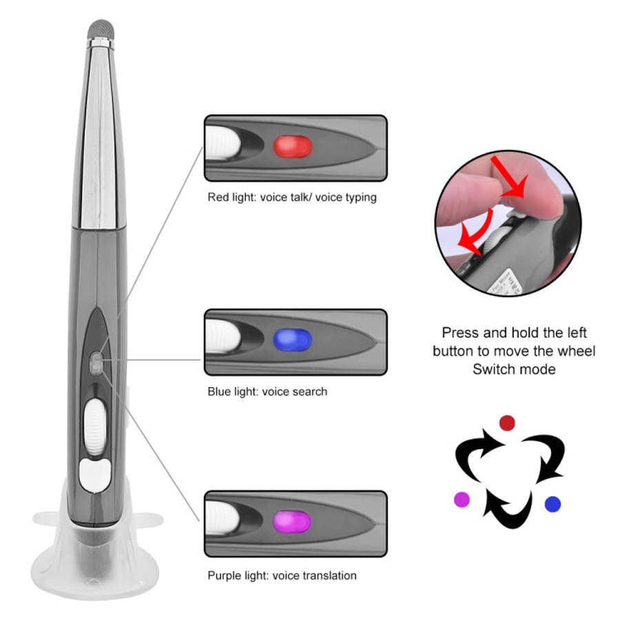 PR-06S 4-keys Smart Wireless Optical Mouse with Stylus Pen Function, Support Voice Operation / Tr...