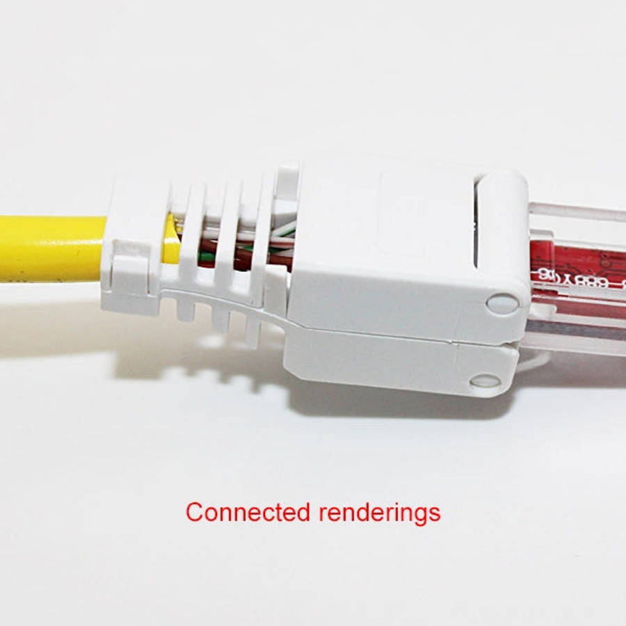 Tool-free Crimping RJ-45 Connector Modular Plug, Short Version UTP Cat6, Cat6