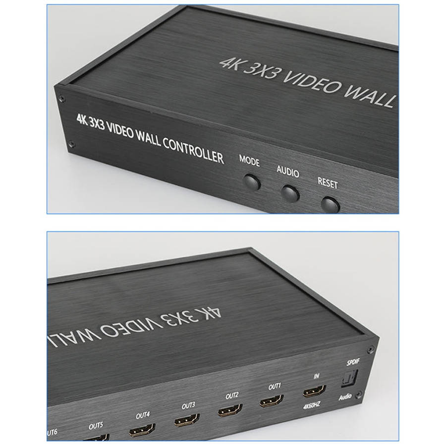 NK-BT88 4K 3X3 HDMI Video Wall Controller Multi-screen Splicing Processor with Remote Controller,...