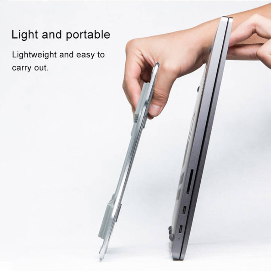 Aluminum Alloy Cooling Holder Desktop Portable Simple Laptop Bracket, Six-stage Support, Size: 21...
