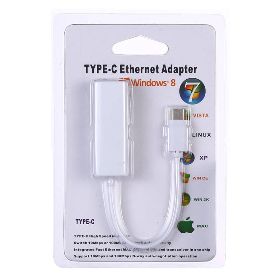 KY-RTL8152B USB-C / Type-C 10 / 100 Mbps Ethernet Adapter Network Card, USB Type-C 100Mbps