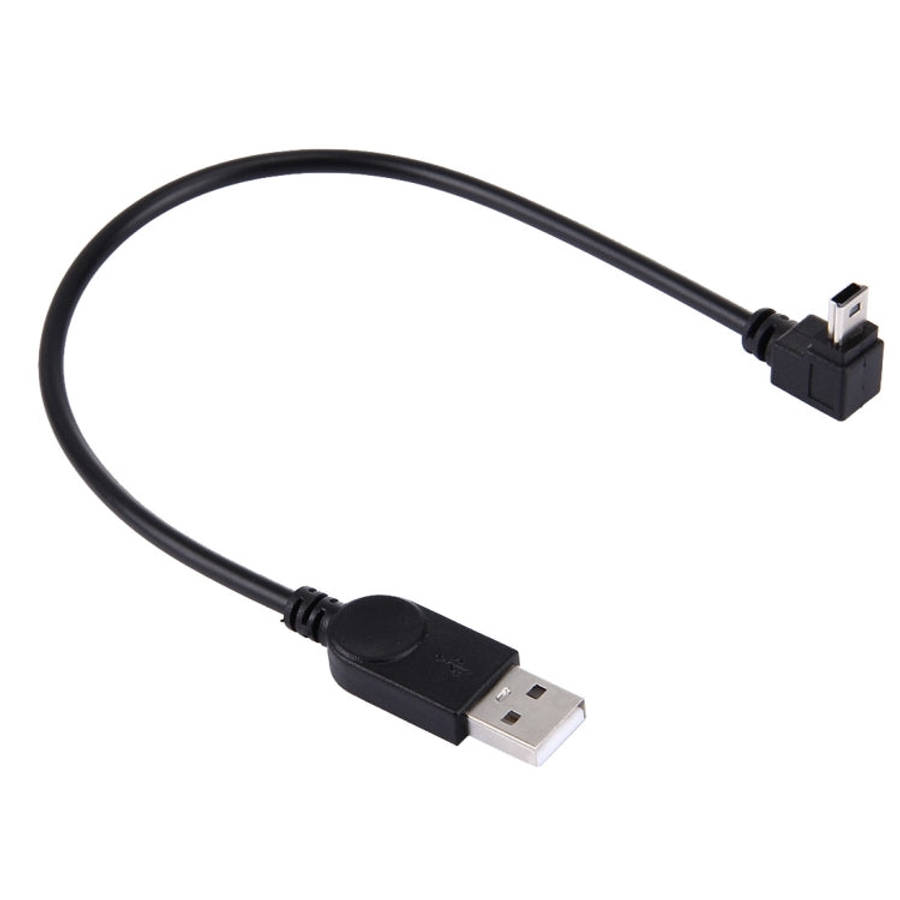 90 Degree Angle Elbow Mini USB to USB Data / Charging Cable, Length: 28cm, Elbow Angle Mini USB