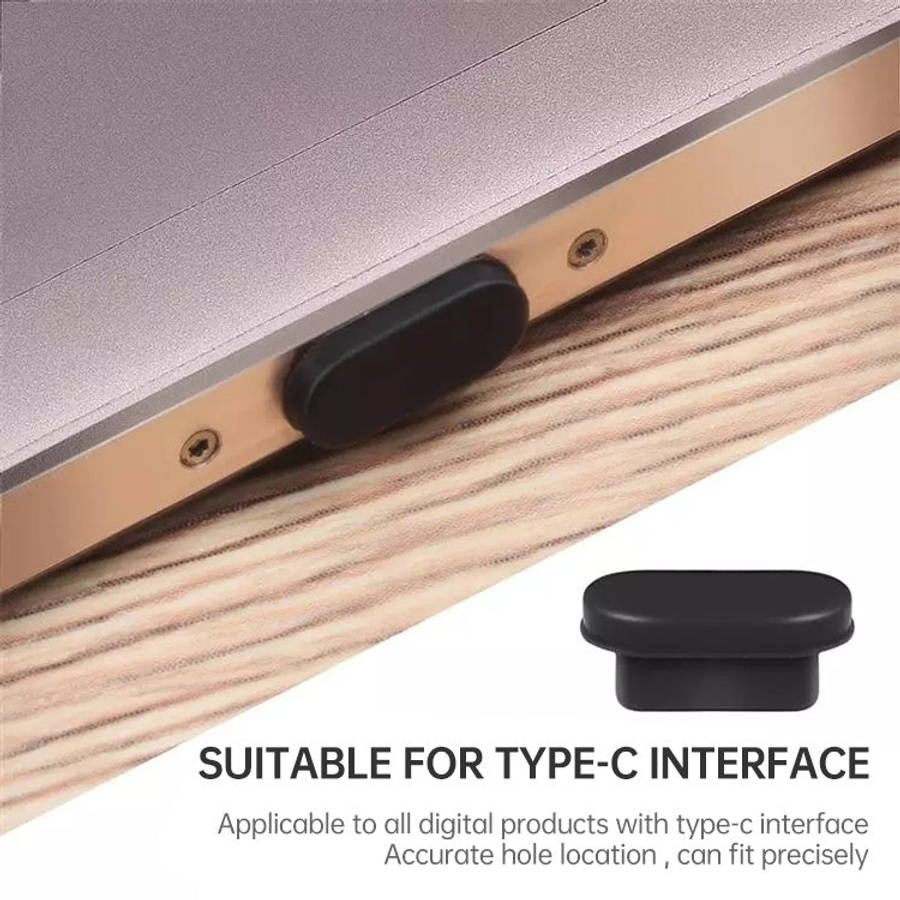 20 PCS Silicone Anti-Dust Plugs for USB-C / Type-C Port