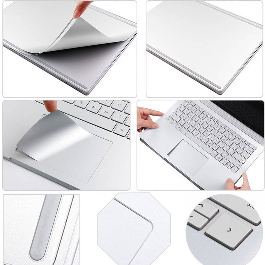 4 in 1 Notebook Shell Protective Film Sticker Set for Microsoft Surface Book 13.5 inch, For Surfa...