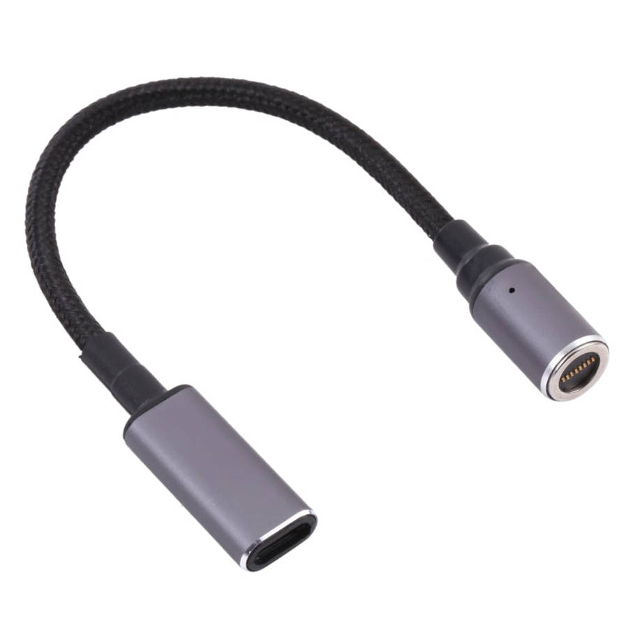 USB-C / Type-C Female to 8 Pin Magnetic DC Round Head Free Plug Charging Adapter Cable, Type-C to...