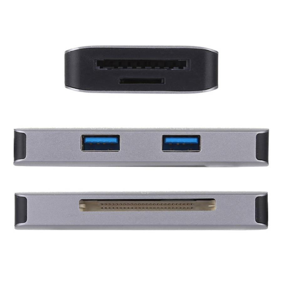 5 In 1 Dual USB 3.0 + CF + TF + SD Multi-function USB 3.0 Card Reader, 5 In 1 USB 3.0