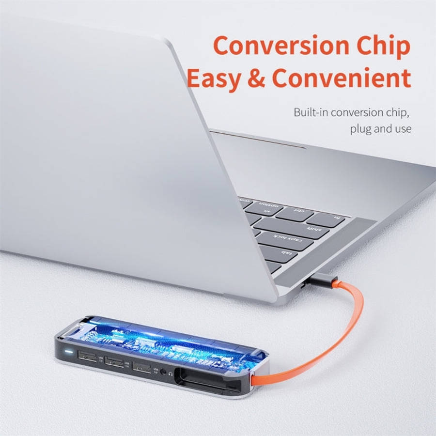 ROCK TR01 10 In 1 Type-C / USB-C to HDMI + VGA Multifunctional Extension HUB Adapter, TR01