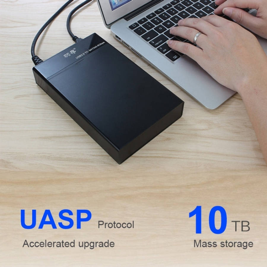 Universal SATA 2.5 / 3.5 inch USB3.0 Interface External Solid State Drive Enclosure for Laptops /...