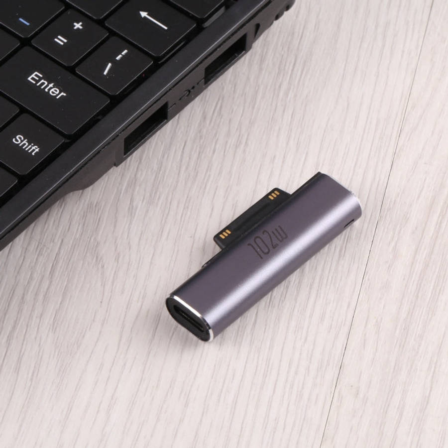 102W USB-C / Type-C Female Charging Adapter for Microsoft Surface Pro 3 / 4 / 5 / 6 / 7 / Surface Go