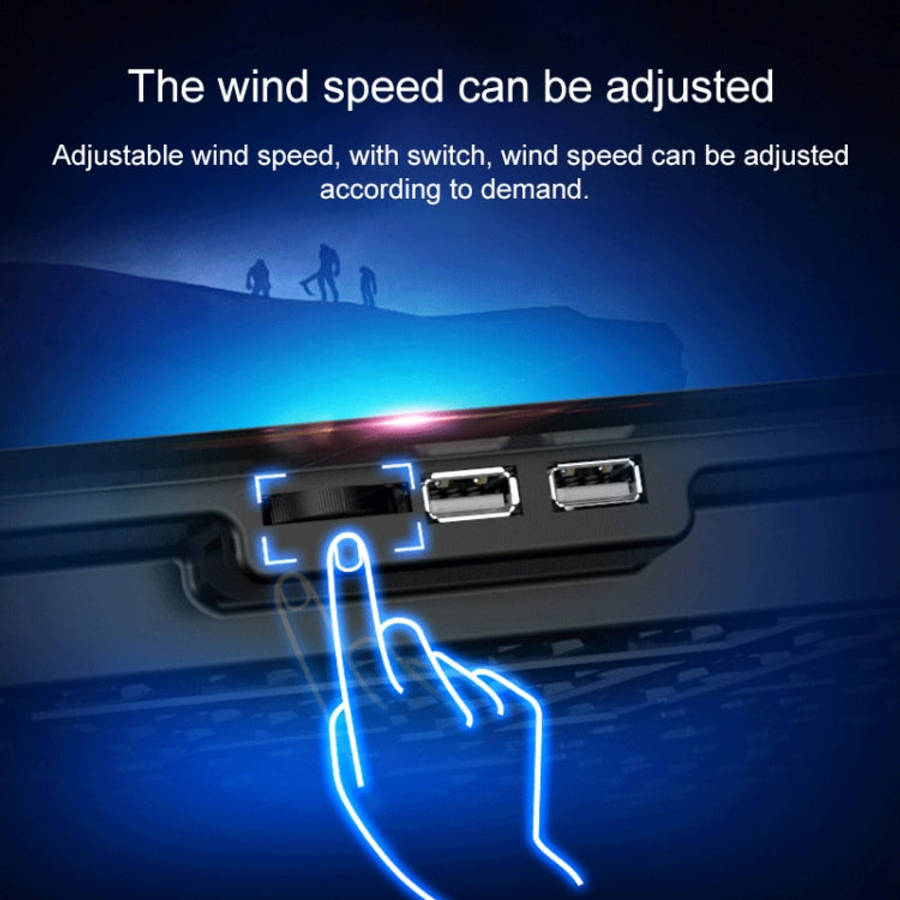 ICE COOREL Notebook Computer Base Speed Control Silent Six-fan Cooling Holder Cooling Rack, Style...
