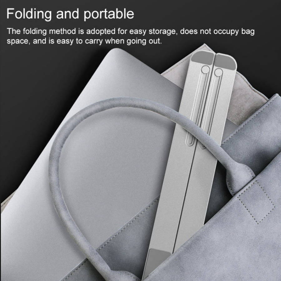 Portable Adjustable Laptop Stand Desktop Lifting Height Increase Rack Folding Heat Dissipation Ho...