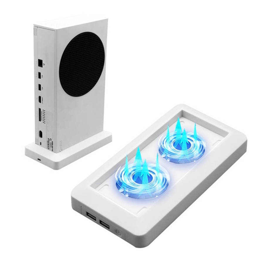 Host Cooling Fan Base with 2 USB Ports for XBOX Series S, For XBOX Series S