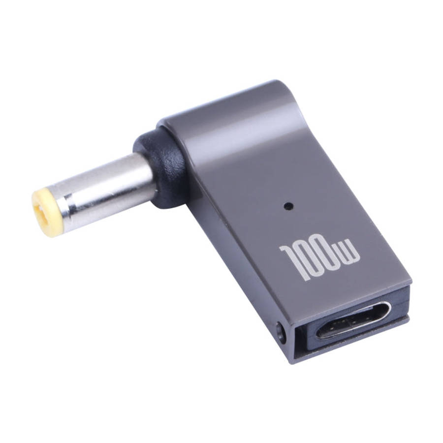100W USB-C / Type-C Female to DC 5.5 x 2.5mm Male Computer Charging Adapter for Lenovo, Type-C Fe...